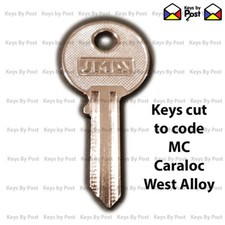 Caravan Motorhome - Garage Door Key MC Series MC01-MC80 Caraloc West Alloy Union