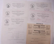 1927 Lamson Goodnow Devoe and Raynolds Co NYC Telegrams Letters Ephemera P458F