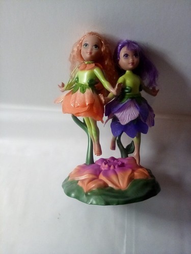 Mattel Barbie 2004 Fairytopia 5” Dolls with flower stands Omma & Organza - Bild 9 von 15