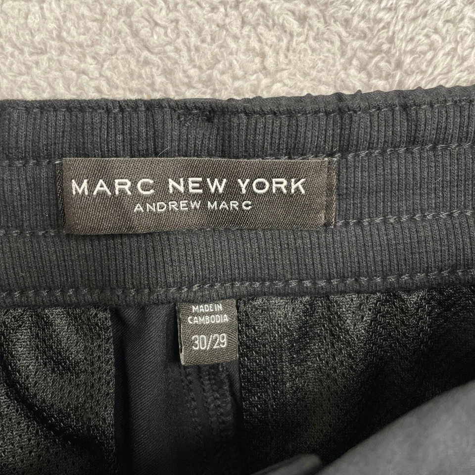 НОВЫЕ мужские брюки Marc New York Andrew Marc 30x29 Commuter Tech приталенные черные - Изображение 4 из 4