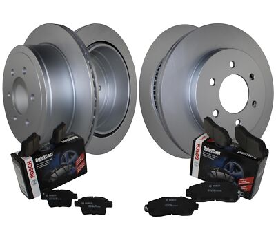 Front Rear Brake Kit Rotors & Bosch Semi-Met Pads For F-150 Mark LT Base Payload