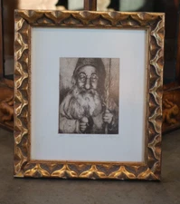 VINTAGE CHARLES BRAGG SIGNED FRAMED ETCHING "SUCCOTH"  #1 OF 100