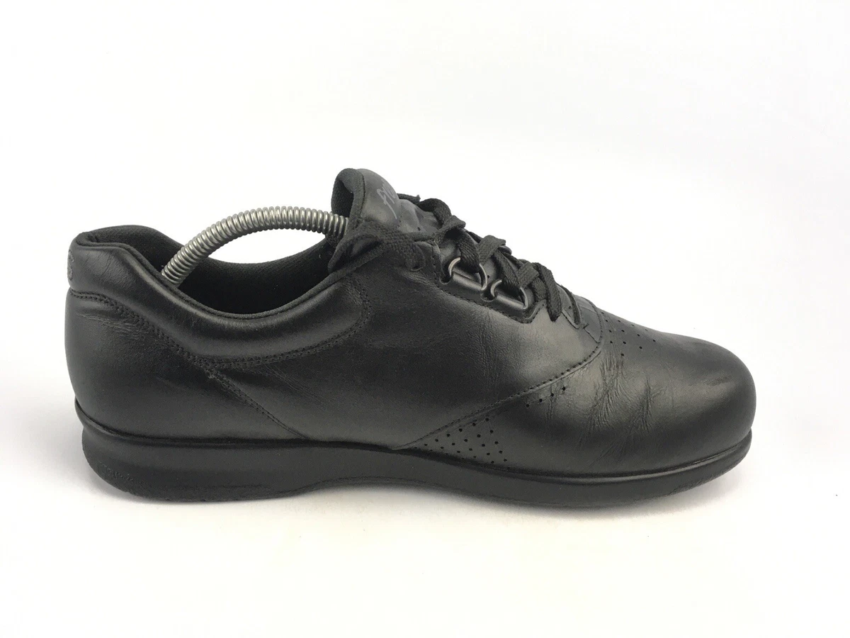 SAS Free Time Women s Black Leather Walking Comfort Sneakers Sz 11