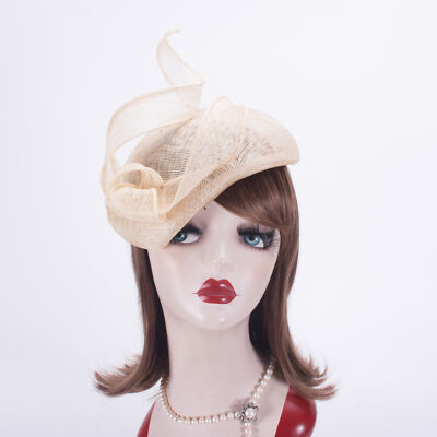 Teardrop Womens Sinamay Fascinator Hat 