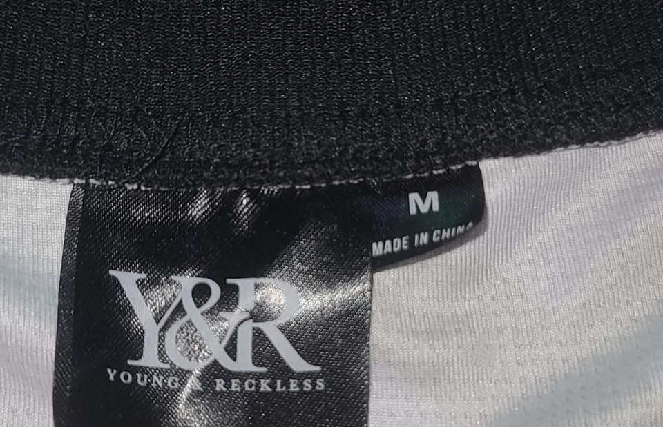 Young & Reckless Shirt Mens Medium Black Camo Asap Ferg Streetwear Y&R Jersey - Image 4 of 4