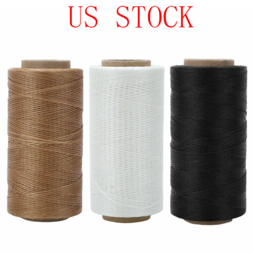 Waxed Sewing Thread 150D Flat Wax Cord for Leather Hand Craft Clothing Repairing - Afbeelding 1 van 21
