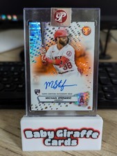 2023 Topps Pristine Michael Stefanic RC Encased Orange Pristine Refractor /25