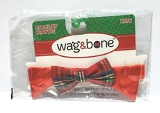 Pet Plaid Bow Tie Holiday Soft Elastic Collar XS/S