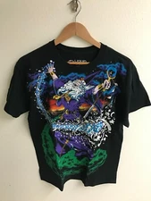 Liquid Blue dark fantasy Wizard Black T-Shirt christmas new year tee