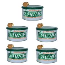 Briwax Light Brown Original Furniture Wax Polish, 16 Oz. (Pack of 5)