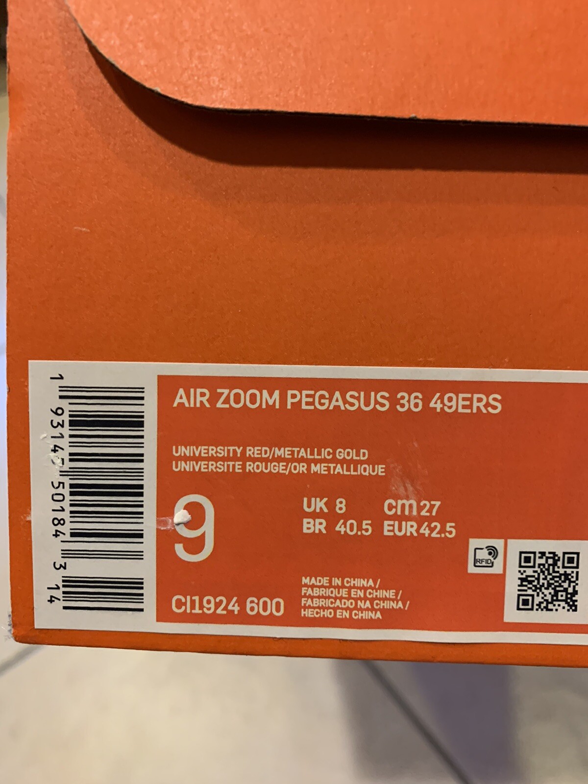 San Francisco 49ers Air Zoom Pegasus 36 