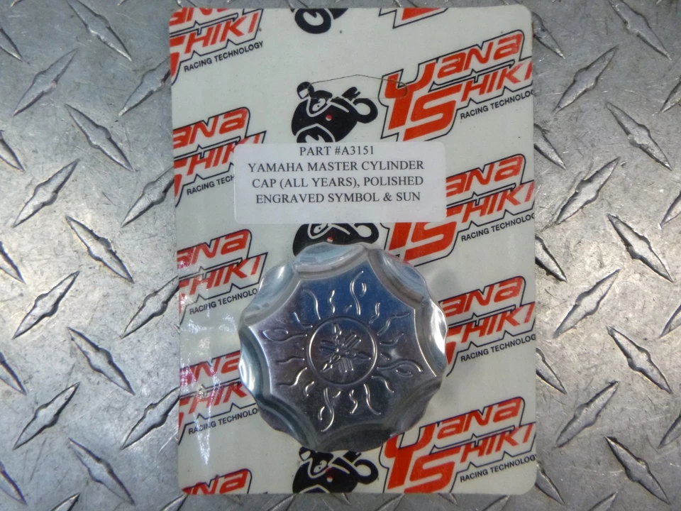 Хромированная крышка крышки тормозного резервуара передняя и задняя - для всех мотоциклов Yamaha - Изображение 3 из 3