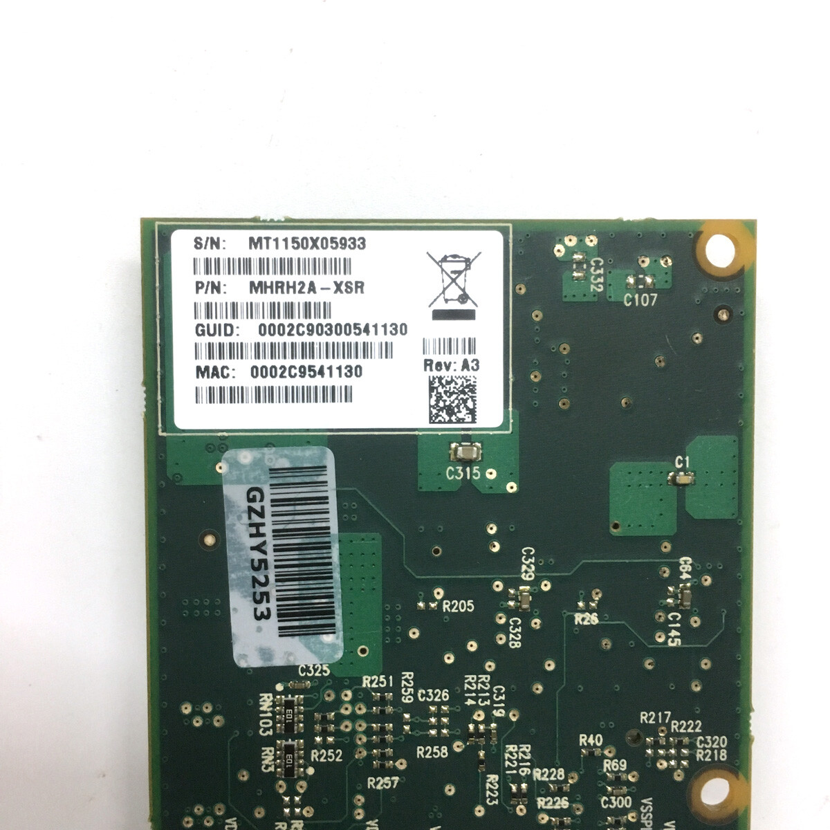 MELLANOX HS-1235T INFINBAND 10Gb Dual Port PCI-E Server MHRH2A-XSR Low - Foto 3