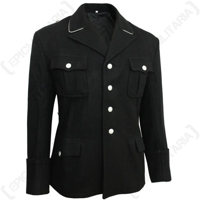 sorm'86Girls uniform ブラックスラックス ML/W72 German Army Elite Black M32 Officers Tunic - WW2 Wool Repro