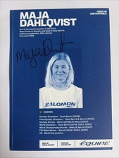 orig. sign. Autogrammkarte Skilanglauf * Maja Dahlqvist * Schweden OS26