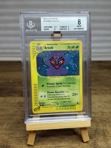 Arbok 3/165 Expedition E Series 2002 Pokemon Card Holo NM - Beckett BGS 8