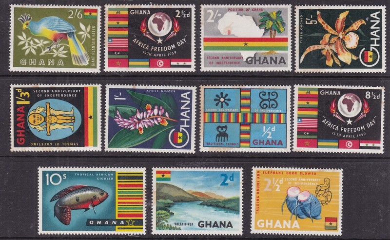 GHANA  ^^^^^^^^x11  Better  hinged collection  @  ga3935ghana