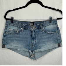 BDG Urban Outfitters Women's Denim Shorts Blue Size 28 Cuffed Low Slung Short