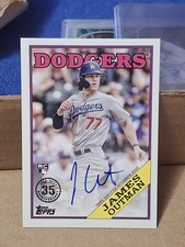 2023 JAMES OUTMAN TOPPS RETRO AUTOGRAPHED AUTO ROOKIE CARD RC #88BA-OUT DODGERS. rookie card picture