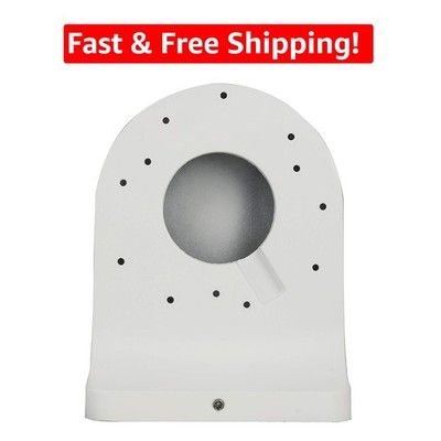 Modern Aluminum Wall Mount Bracket - Elegant White Design for Camera Security