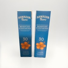 2 BOXES Hawaiian Tropic 12H Weightless Hydration Face Mist SPF 30 Alchol Free