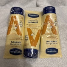3 PACK Vaseline Intensive Care Nourishing Moisture Lotion 3.4 fl oz 100 ml 