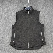 Woolrich Gray Women  s Large Full Zip Vest Classic Outdoor Zip Pockets