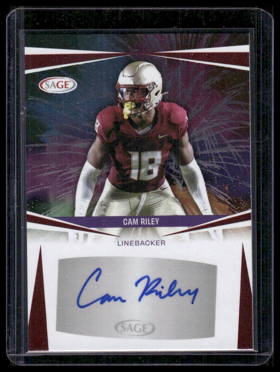 2025 SAGE HIT #A-CM2 Cam Riley Autographs Red (High Series)