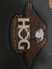 🔥 Large Harley Davidson Owners Group Patch Eagle Gold ~ HOG H.O.G. Motorcycle