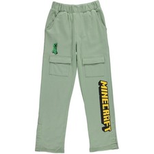 Minecraft Boys Adaptive Cargo Jogger Sweatpants Gaming Clothing Little and...