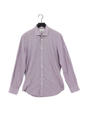 Taylor & Hunt Herren Hemd Kragen: 15,5 in lila kariert 100% Baumwolle Basic