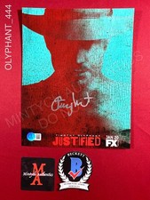 Timothy Olyphant autographed signed 8x10 photo Justified Beckett COA