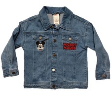 Mickey Mouse Kids Youth Trucker Jacket Denim Vintage Disney Size 6