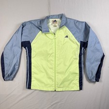 Vintage 90s Adidas Colorblock Nylon Windbreaker Track Jacket Womens Small
