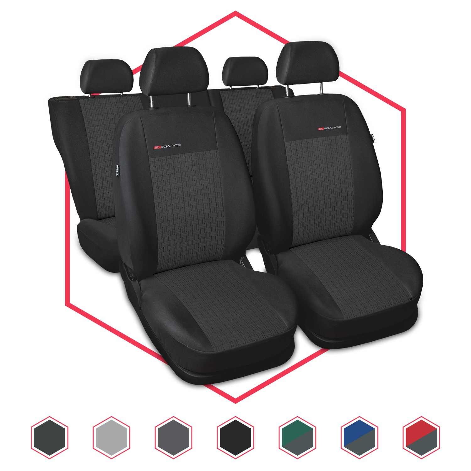 Fundas de asiento de coche universales fundas protectoras cojín de asiento coche para Volkswagen Golf