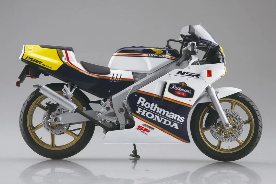 Skynet escala 1/12 acabado Honda NSR250R SP '88 Seychelles azul noche/blanco Foto 3 de 4