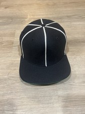 Vtg New Era Pro Model Umpire Referees Snapback Hat Made In USA 7 1/2 W Liner