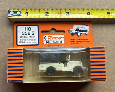 Roco Minitanks HO Scale 358 S UN Dodge 3/4T 4x4 Weapon Carrier Truck 