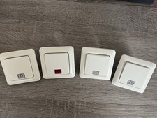 Kontrollwechselschalter  Berker Modul 2 cremeweiss mit Rahmen und Einsatz