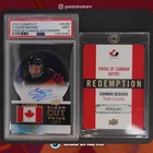 2022 CLEAR CUT #PC-BD CONNOR BEDARD PRIDE OF CANADA AUTO PSA 9