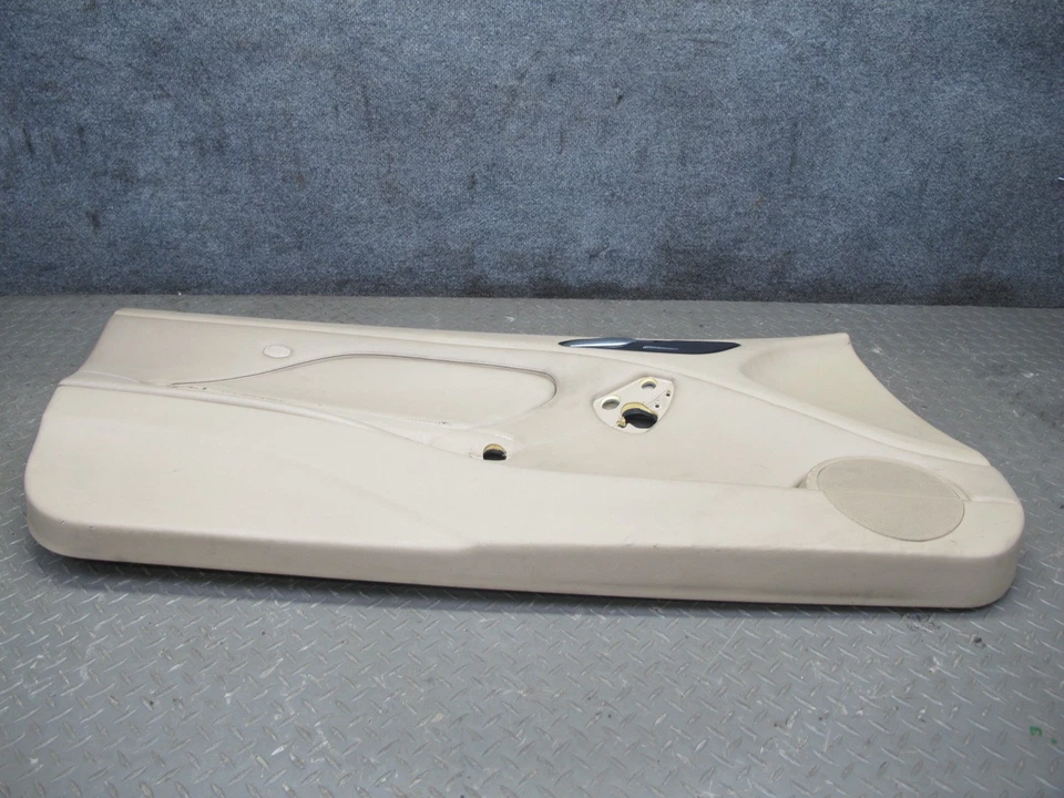 01-06 BMW E46 330ci COUPE CONVERT FRONT DOOR TRIM COVER PANEL SET BEIGE 77K OEM - Image 4 of 4