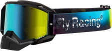 FLY RACING Zone Elite Snow Goggle FLB-24ZP4 with Amber Mirror Lens