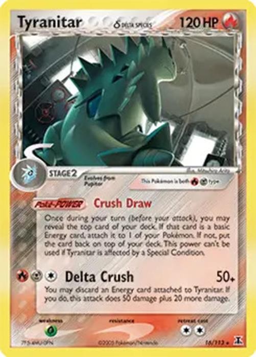 Tyranitar (Delta Species) - 16/113 - Pokemon Delta Species Holo Card NM