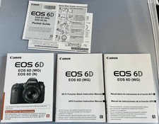 Canon EOS 6D DSLR Camera User's Manual Instruction Book, Pocket Guide
