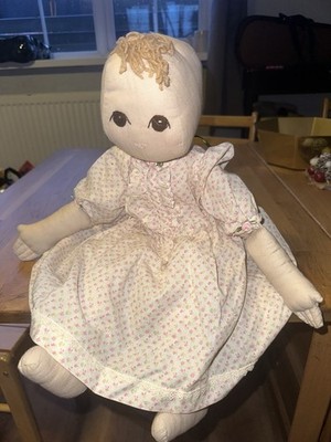 Handgefertigte Künstler Stoffpuppe von June Venshou Vintage Sammler