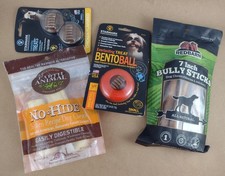 BIG LOT of DOG CHEWS - REDBARN BULLY STICKS  STARMARK BENTO BALL  EARTH ANIMAL