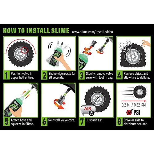 2 in 1 Tire Tube Sealant Instant Puncture Repair Flat Tire Prevention 1 Gallon - Picture 21 of 32