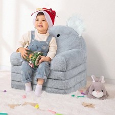 Kids Sofa Bed to Lounger Plush Koala Toddler Chair with Removable Cover 18M 