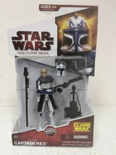 Star Wars The Clone Wars Captain Rex CW24 2009 Animated Action Figure New NIP