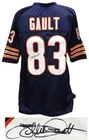 WILLIE GAULT Chicago Bears Signed Navy Football Jersey - SCHWARTZ